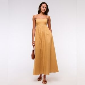 Abercrombie & Fitch Mustard Maxi Dress